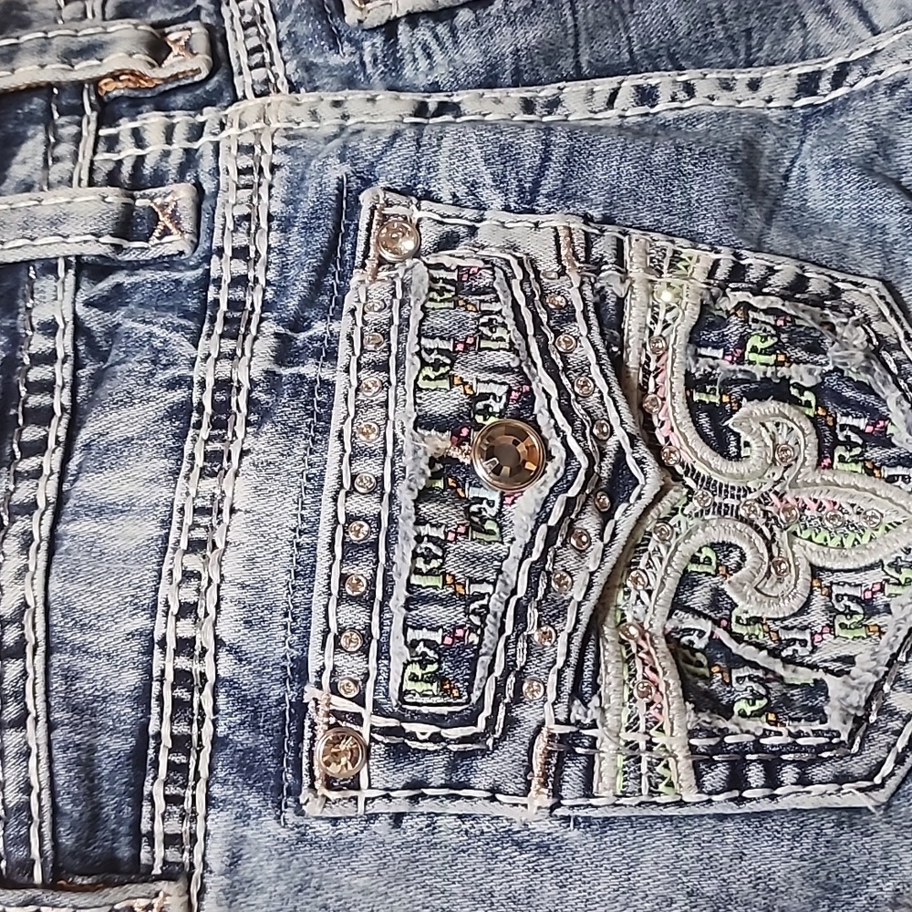 Rock Revival Ankle Skinny Jeans Womens Size 28 Inseam 24in Cotton - Picture 7 of 12